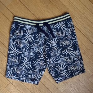 Milon Navy Palm Print Cotton Shorts Size 8